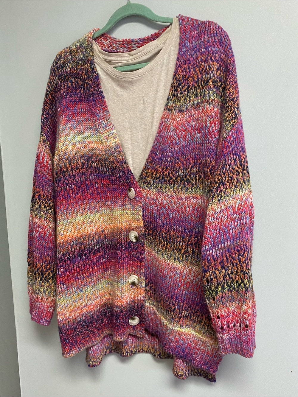 A BEAUTIFUL SOUL (ARULA) WOOL CARDIGAN SWEATER - 1X - Picture 5 of 10